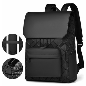 Sac à dos pour homme en diamant géométrique personnalisé, grande capacité, tendance, décontracté, pour ordinateur portable, sac à dos d'affaires - Product Image 5