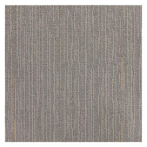 Alfombra de Oficina en Losetas Cuadradas con Rayas, Poliéster Ignífugo, Serie Kd606 607, Uso Comercial - Product Image 1