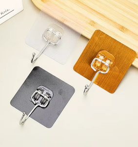 MU <b>Black</b> Fashion Household Wall <b>Hook</b> Strong Adhesive <b>Hook</b> Good Wall Adhesion Traceless <b>Hook</b> Load-bearing - Product Image 3