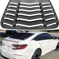 Pour Honda Accord 2018-2021 fenêtre arrière persienne Style ABS plastique noir mat pare-soleil couverture accessoire extérieur sans couleur