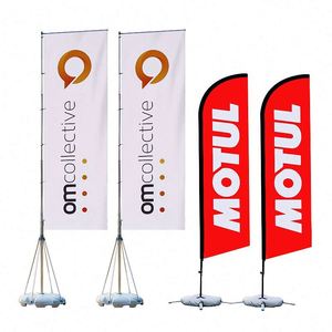 Wholesale Outdoor Flying Standard Advertising Beach <b>Flag</b> Promotion Feather <b>Flags</b>, Banners - Product Image 2