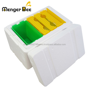 Nuevo Núcleo de Cría de Abejas Menger Bee Poly de Poliestireno ABS, 3 Mini Marcos, Capa Única, para Cría de Reinas y Acoplamiento, Blanco y Amarillo B-22 para Abejas - Product Image 3