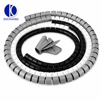 Envío Inmediato: Organizador de Cables en Espiral XJH de 10mm de Diámetro, Banda Envolvente de PE para Organizar Cables con Facilidad