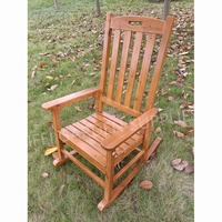 Chaise à bascule classique, chaise à bascule en bois de jardin