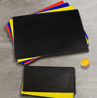 Tapis de comptoir moderne antidérapant noir pour cuisine et bar, accessoires pour bar, tapis de comptoir pour café et salon de thé