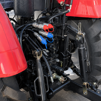 Tractor con Cargador 70HP 90HP 100HP 120HP 4WD Diésel para Granja, Trabajo Agrícola, Suministro de Fábrica