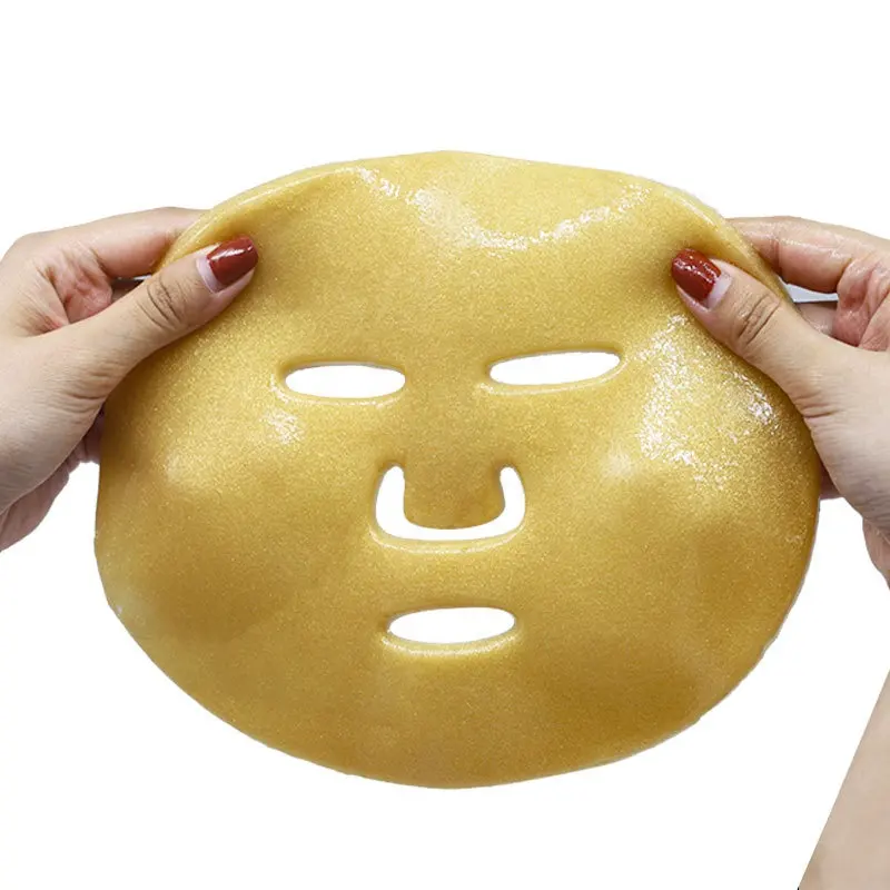 24k oro gelatina maschera in polvere rimuovere rughe idratante Peel Off viso collagene in polvere maschere