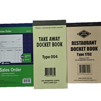 Impression personnalisée de formulaires de commande, factures, bons de dépôt d'espèces, carnets de chèques clients et blocs de notes de cuisine, sur papier autocopiant 2 feuillets