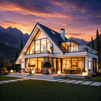 Villa modulaire en acier de luxe moderne, maisons préfabriquées avec design 3D, construction rapide, aménagement personnalisable, hôtel