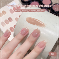 Vente en gros de vernis à ongles en gel de 6 couleurs, ensemble de vernis à ongles en gel rose rose, ensemble de vernis à ongles en gel pour filles d'été