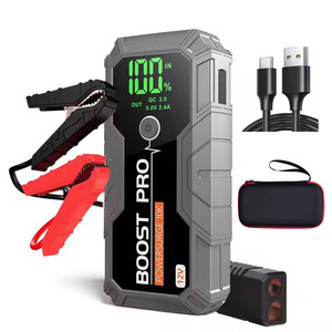 Démarreur de voiture 1000A 12V Batterie de démarrage Banque d'énergie 12000mAh Démarreur de batterie de voiture d'urgence Charge rapide 3.0 LED - Product Image 1