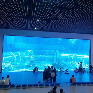 Op maat gemaakte transparante nieuwe stijl kristalheldere acryl wand grote <span class=keywords><strong>aquarium</strong></span> viskom fabriek op maat groothandel - Product Image 5
