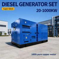 Tragbarer Dreiphasen-Dieselgenerator 20kW-55kW mit Schalldämpfendem Gehäuse für Kommerzielle Notstromversorgung