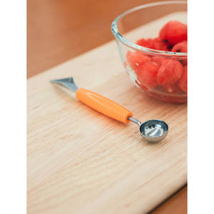 Set di cucchiai e coltelli in metallo eco-friendly progettato a mano per la raschiatura di alimenti e frutta sostenibile e lavabile in lavastoviglie - Product Image 1