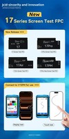 Probador de Pantalla Dual JC JCID V15PM para X-17 Air 17Pro 17PM, Pantalla Táctil, Imagen de Alta Frecuencia de Actualización, Herramientas de Prueba Profesionales