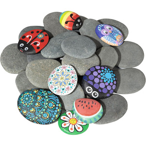 <span class=keywords><strong>Piedras</strong></span> de Río Coloridas Pintadas a Mano, Guijarros Grises Planos, <span class=keywords><strong>para</strong></span> Crear Manualidades, <span class=keywords><strong>Piedras</strong></span> Decorativas Pintadas - Product Image 2