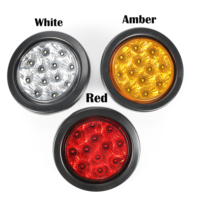 4 ''Scellé Rond Led Lumières Montage En Surface Grommet Bouchons pour Camion Remorque RV Jeep