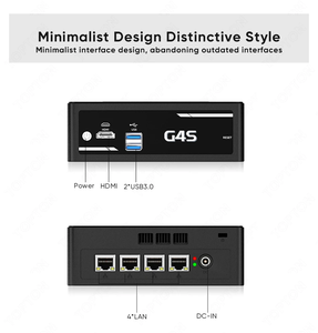 Mini PC Pare-feu Topton 4x2.5G LAN Intel <span class=keywords><strong>J5005</strong></span> <span class=keywords><strong>J4105</strong></span> N4100 4 Cœurs Ordinateur NAS MSATA+2.5 Pouces SATA PfSense Proxmox Serveur Domestique - Product Image 4