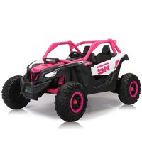 Nouvelle Voiture Électrique Rechargeable Tout-Terrain en Plastique pour Enfants, Unisexe, Double Siège, Télécommandée, Quatre Roues, CE EN71