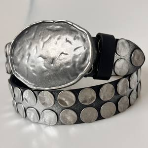 <span class=keywords><strong>Ceinture</strong></span> en cuir PU décontractée style rock et hip-hop, cloutée, personnalisée, vintage, punk, pour hommes et femmes, 118 cm - Product Image 6