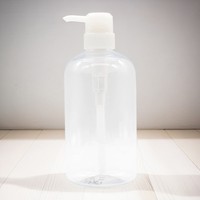 Emballage transparent de couleur personnalisée en plastique PET de haute qualité bouteilles de pompe de shampooing vides 300ml 400 ml bouteille de lotion