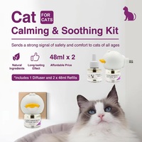 Kit de recharge pour diffuseur apaisant pour chat avec huile de valériane favorisant la relaxation et améliorant le sommeil pour soulager le stress
