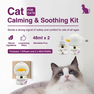 Kit de recharge pour diffuseur apaisant pour chat avec huile de valériane favorisant la relaxation et améliorant le sommeil pour soulager le stress - Product Image 2