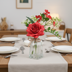 Flores Artificiales en Maceta con Agua, Aspecto Realista, Proveedores Mayoristas de Alta Gama, Flores Artificiales Hechas a Mano para Escritorio - Product Image 1