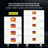 Système de stockage d'énergie solaire empilable tout-en-un 10 kWh, batterie lithium domestique, stockage d'énergie, production d'énergie photovoltaïque transfrontalière