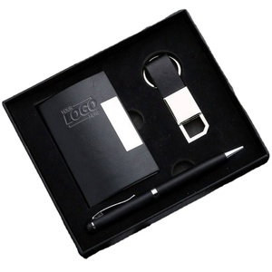 Custom Logo Business Gift Set <b>Personalized</b> <b>Keychains</b> Card Holders Pens for Effective Corporate Branding - Product Image 1