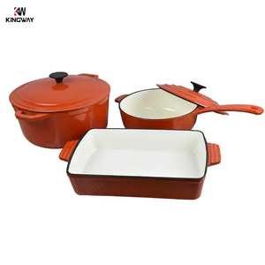 Fabricant <span class=keywords><strong>prix</strong></span> d'usine poêle à frire <span class=keywords><strong>en</strong></span> <span class=keywords><strong>fonte</strong></span> émaillée batterie de cuisine casseroles ensemble de casseroles - Product Image 3