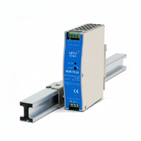 NDR-75-24 Endüstriyel DIN Raylı AC'den DC'ye Güç Kaynağı 75W 24V-Tek Çıkışlı SMPS, Aktif PFC'li