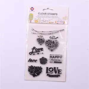 New Arts Hersteller Großhandel Custom ized Promotion Diy Einzigartiges Design Silikon PVC Acryl Clear Stamps für Kinder