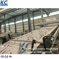 Machine à fabriquer des feuilles de marbre artificiel en PVC UPVC KC Plastic Machinery, ligne de production de feuilles UV, machine à fabriquer des feuilles de marbre en PVC