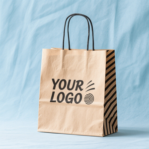 Biodegradable Boutique Kraft Paper Packaging <b>Brown</b> White Wedding Custom Gift Bags Paper Jewelry Packaging Bag With Handle - Product Image 1