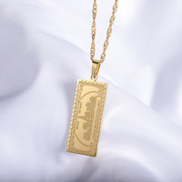 Collier Vintage en or pour hommes, nouvel an, pendentif de billets de banque, bijoux d'argent riche, en or