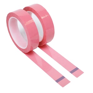 2- Pink warna Mara PET Film dengan lem akrilik merekat sendiri 5S pita listrik poliester Mylar isolasi transformator garis-garis - Product Image 6