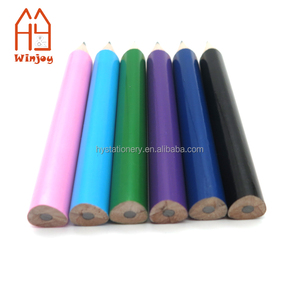 Trở Lại Trường Học Món Quà Ngắn Hình Tam Giác Chất Béo 3.5 Inch Bằng Gỗ Hình Tam Giác Bút Chì Trẻ Mới Biết Đi Cho Trẻ Em Viết 1Cm Dia Jumbo Bút Chì - Product Image 3