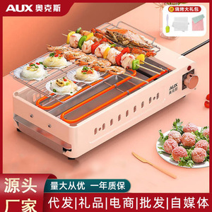 Grille électrique AUX à double couche, antiadhésive, en acier inoxydable, pour usage intérieur et extérieur, à domicile - Product Image 4