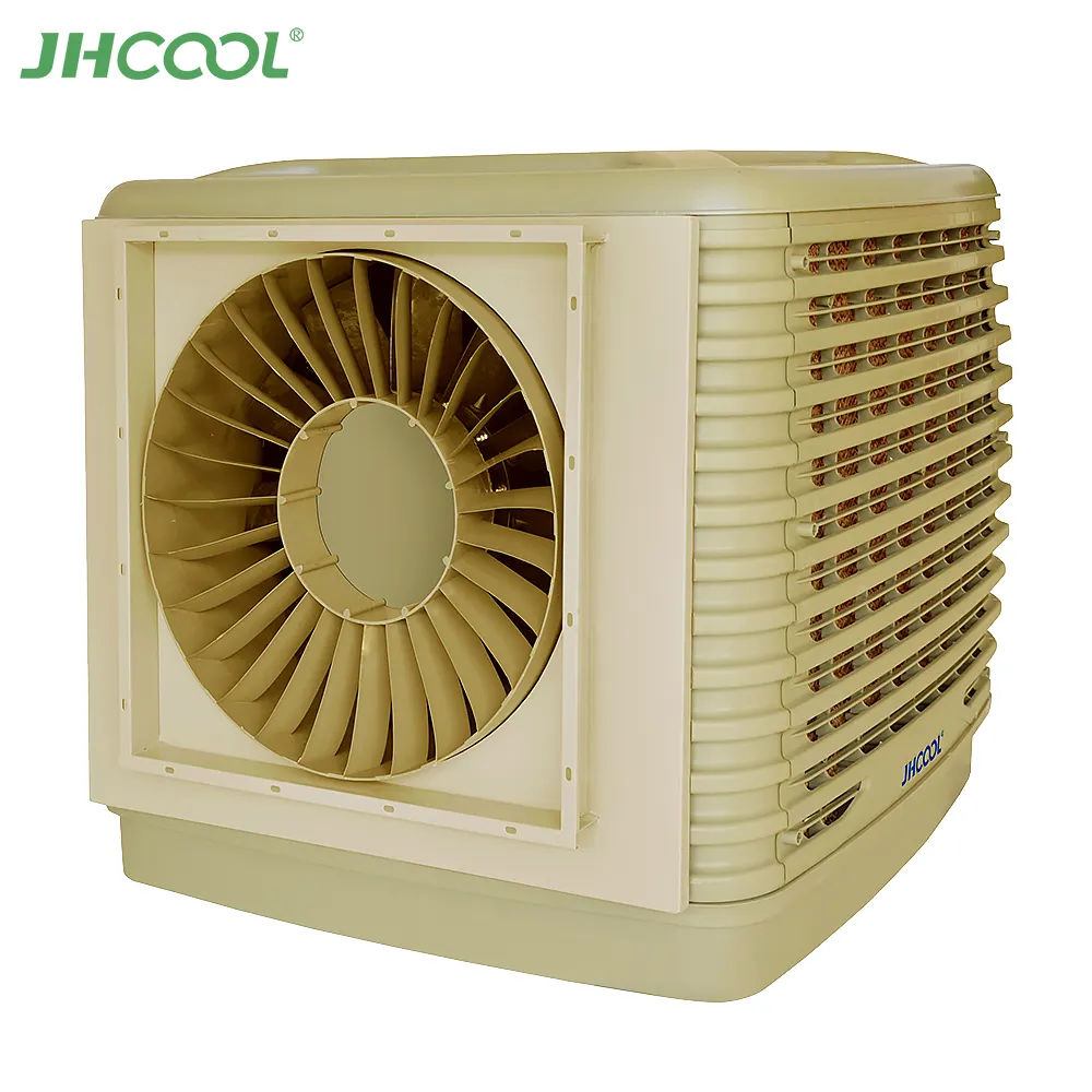 JHCOOLJH30AP-38S8 side discharge industrial evaporativo ar refrigerador com PP Modificado 30000 cmh parede Duct ar condicionado