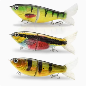 Trazo en forma de S Plástico 170mm 70g Agua de fondo medio 2 secciones Hundimiento lento Ojos 3D Señuelo bónico Cebo de natación de pesca dura - Product Image 1