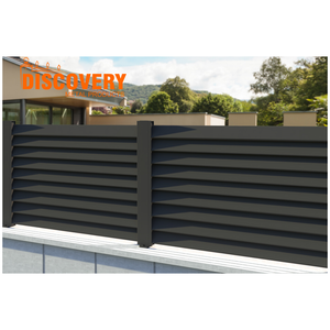 Paneles de Cerca de Aluminio <span class=keywords><strong>con</strong></span> Rejillas |   Valla de Privacidad <span class=keywords><strong>con</strong></span> Recubrimiento en Polvo para Jardín y Delimitación - Product Image 5