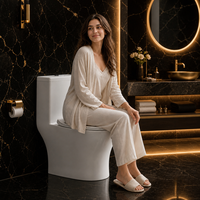 Toilette intelligente à détection automatique, réservoir intégré, sans réservoir, céramique, siphonique, pour appartement