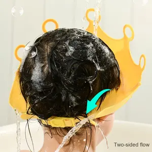 Artifact Capuchon de shampooing de bain imperméable pour enfants Gel souple Bonnet de bain pour bébé Protection des yeux et des oreilles pour enfants en silicone Bonnet mignon - Product Image 2