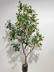 Citronnier Artificiel en Plastique, <span class=keywords><strong>Plante</strong></span> Décorative, <span class=keywords><strong>Plante</strong></span> d'Aménagement Paysager, Ornement de Jardin, Décoration Intérieure, Plantes Artificielles, Fausses Plantes Vertes - Product Image 2