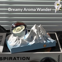 Diffuseur d'aromathérapie artisanal Premium Pinegardenhome en pierre, veilleuse désodorisante, design Vallée Galaxie, logo personnalisé, créatif