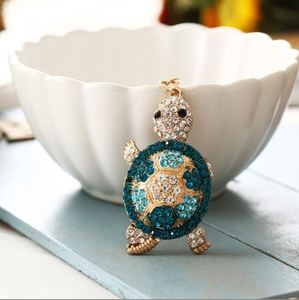 Wholesale Turtle Rhinestone Alloy <b>Key</b> <b>Ring</b> Girls Fashion <b>Bag</b> <b>Bag</b> Charm Automobile Hanging Ornament - Product Image 3