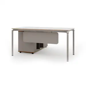 핫 세일 사용자 정의 고무 접시 사무실 테이블 현대 디자인 사무실 가구 책상 워크 스테이션