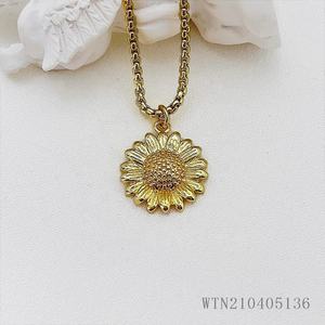 Bijoux de mode classique métal soleil fleur tournesol Mansing étoile pendentif colliers pour femmes accessoires - Product Image 6