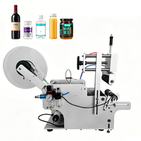 Étiqueteuse semi-automatique de bureau LK-80 pour étiquettes adhésives, idéale pour les boîtes de conserve, les pots, les bouteilles rondes en PET, en plastique et en verre.